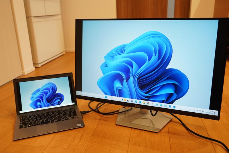 Dell S2722QC 27インチ 4K モニター　きれい　おすすめ　レビュー　ブログ　IPS非光沢　回転