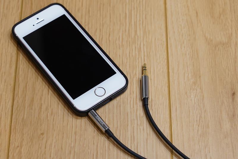 Anker 3.5mm プレミアムオーディオケーブル 1.2m AUXケーブル 細いケーブル ipod iphone ブログ レビュー おすすめ
