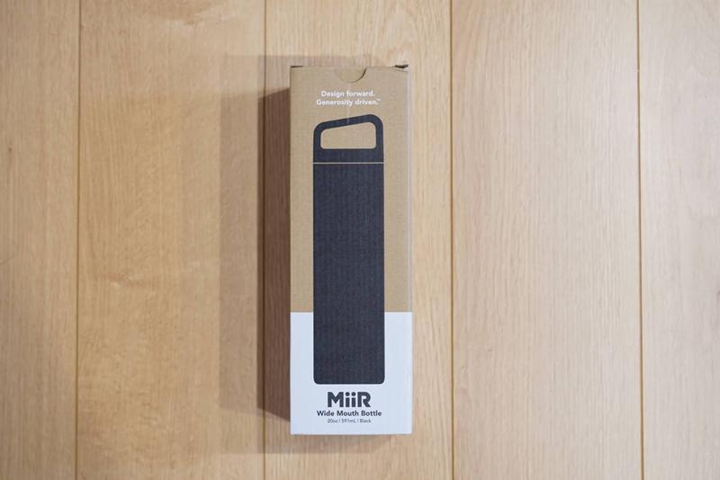 MiiR ミアー Wide Mouth Bottle 20oz ボトル タンブラー 水筒 真空断熱 591ml ワイドマウス ブラック ビジネス かっこいい 洗いやすい おしゃれ おすすめ ブログ